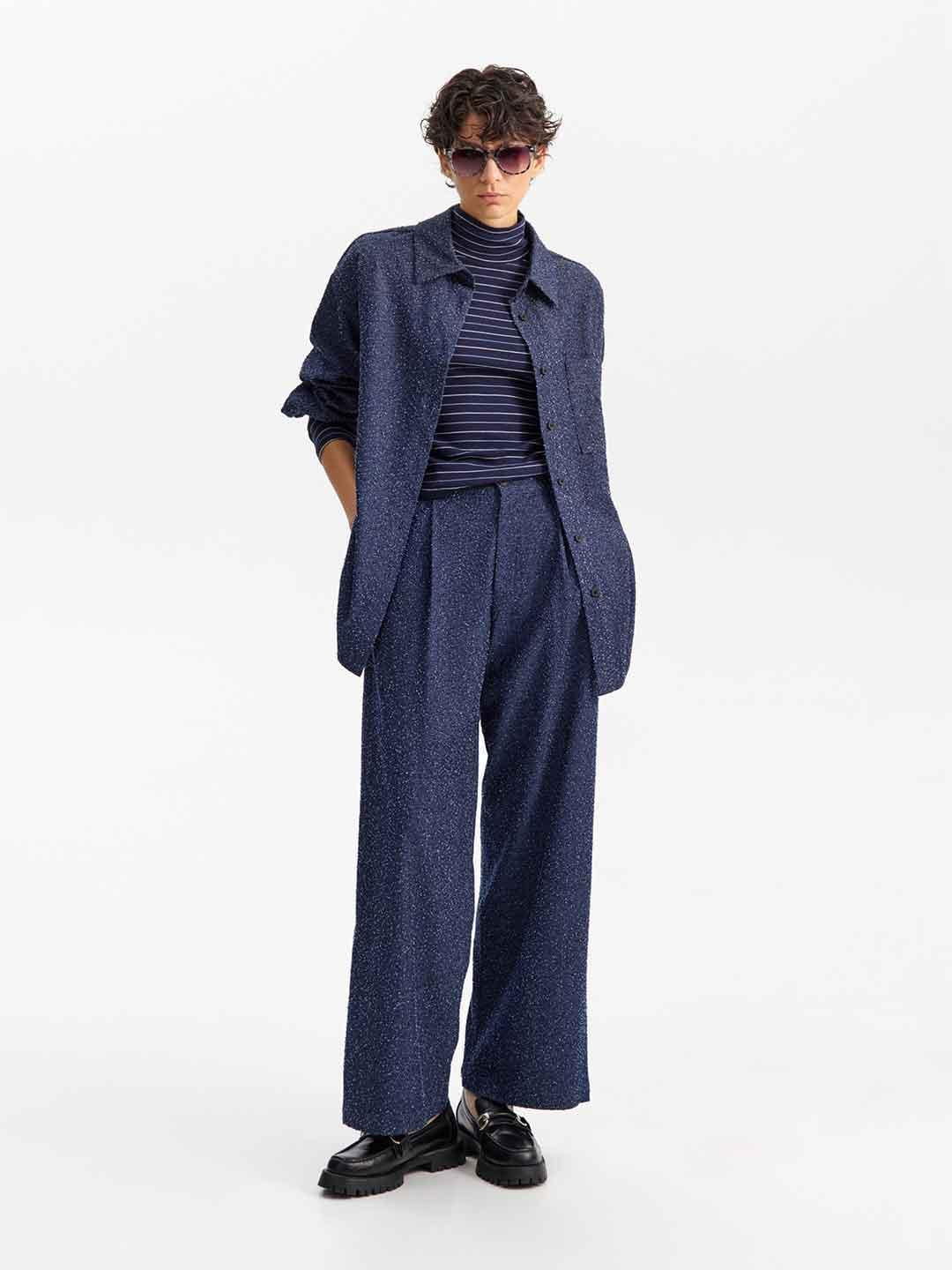 Eleh camicia blu in jeans
