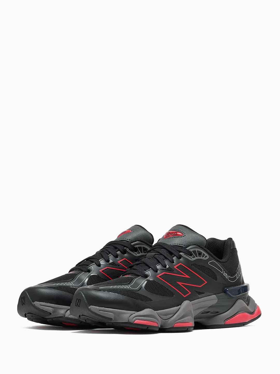 New Balance 9060 sneakers nero e rosso
