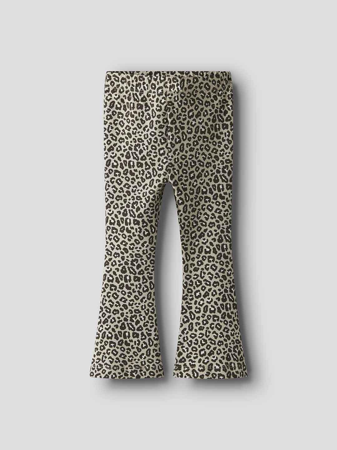 Name It leggings kids marrone maculato a zampa