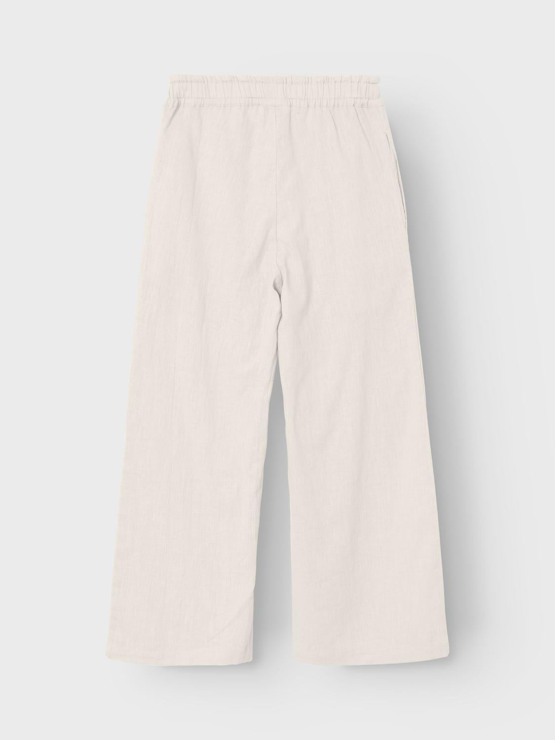 Name It pantaloni kids bianco fondo ampio