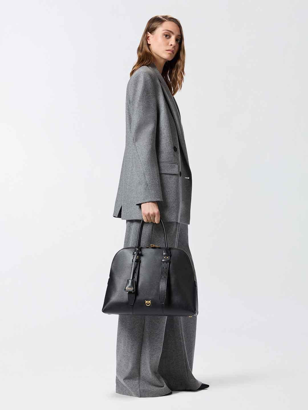 Pinko Bowling Bag Maxi borsa nero