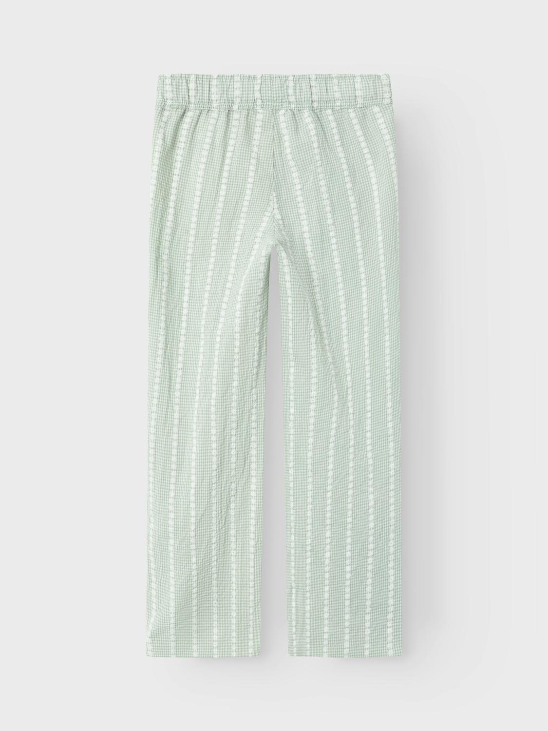 Name It pantaloni kids verde con margherite