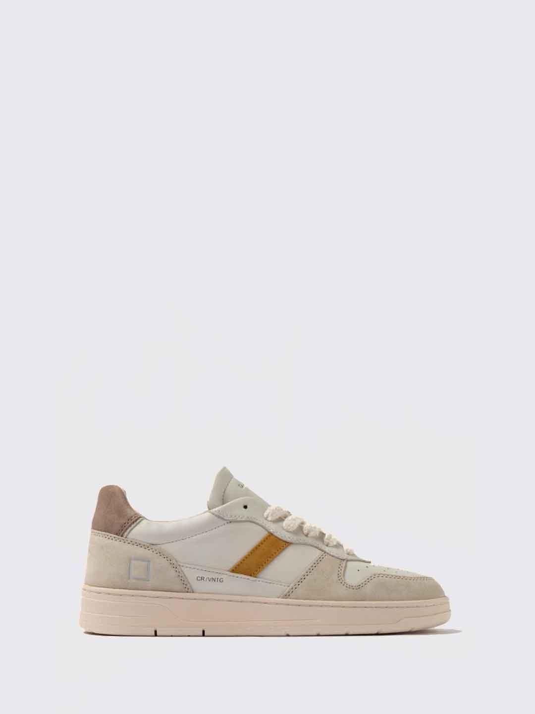 D.A.T.E. Court 2.0 Vintage sneakers panna