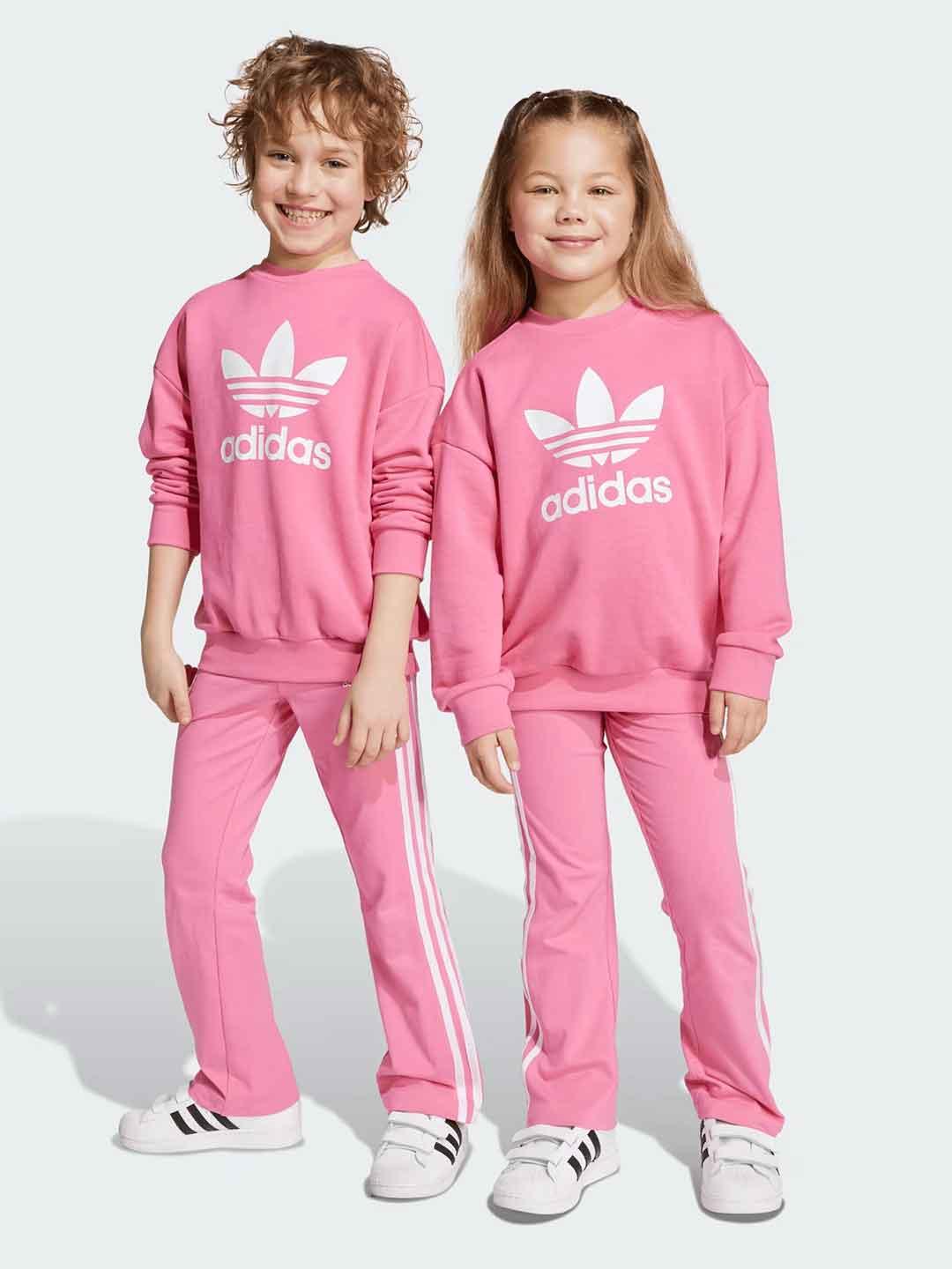 Adidas coordinato kids rosa di tuta