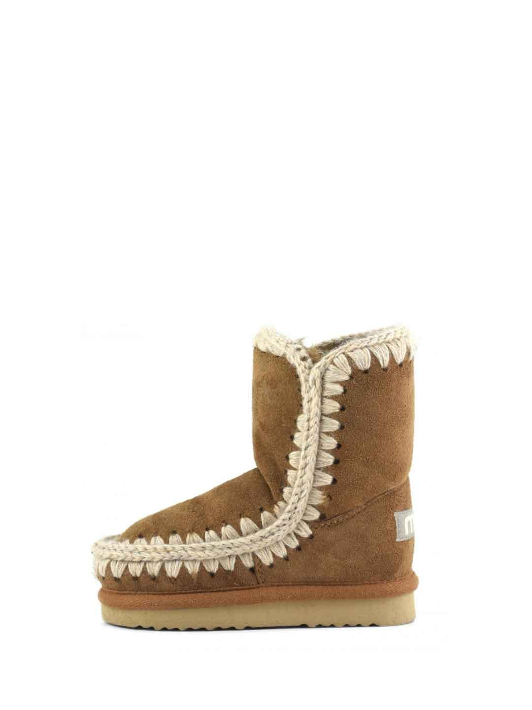Mou Eskimo stivali kids beige in suede