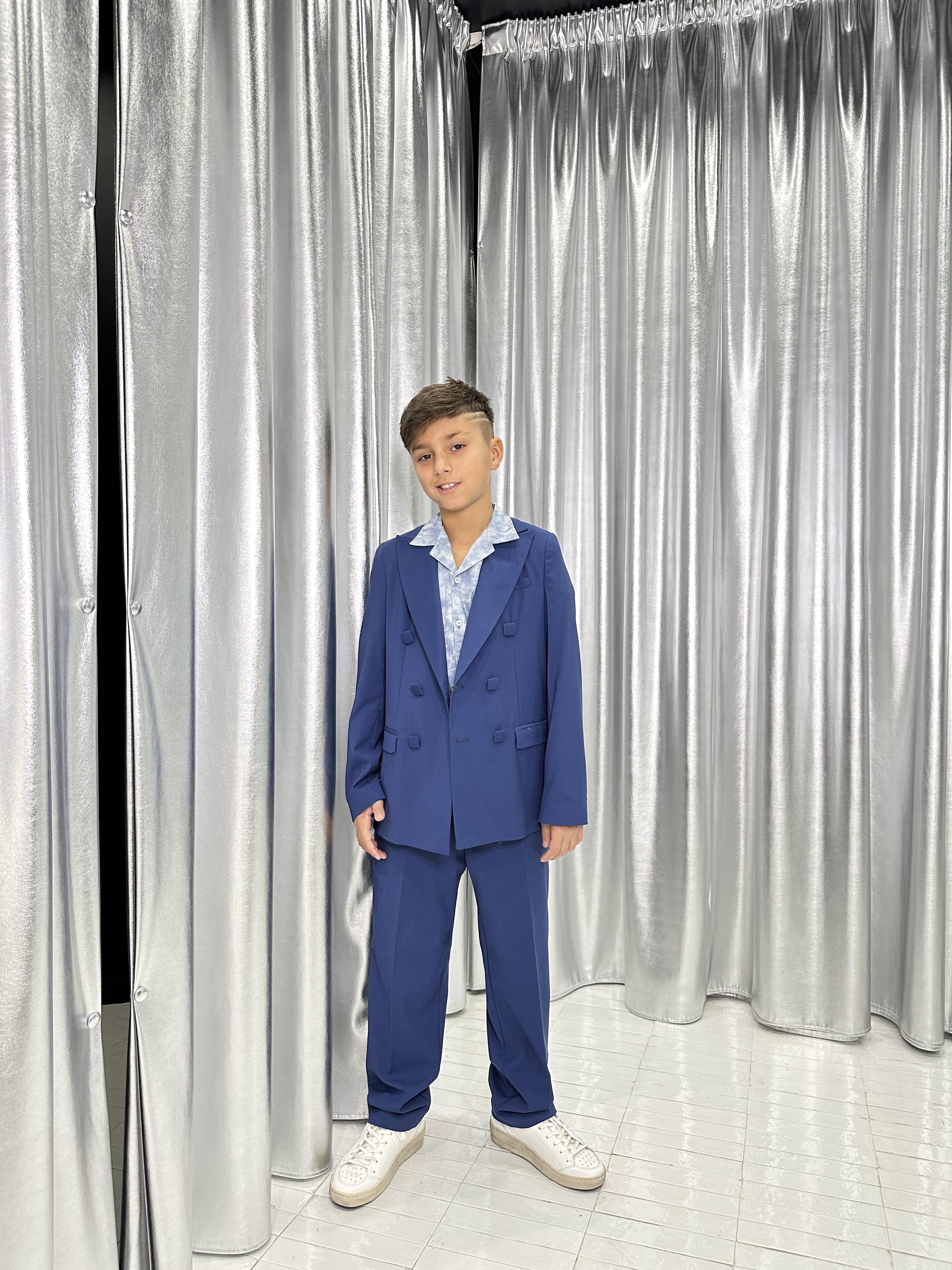 I'm Brian pantaloni kids blu