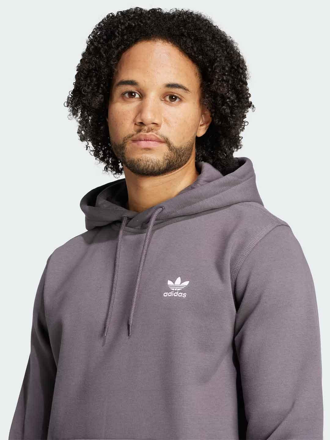 Adidas felpa grigio con cappuccio