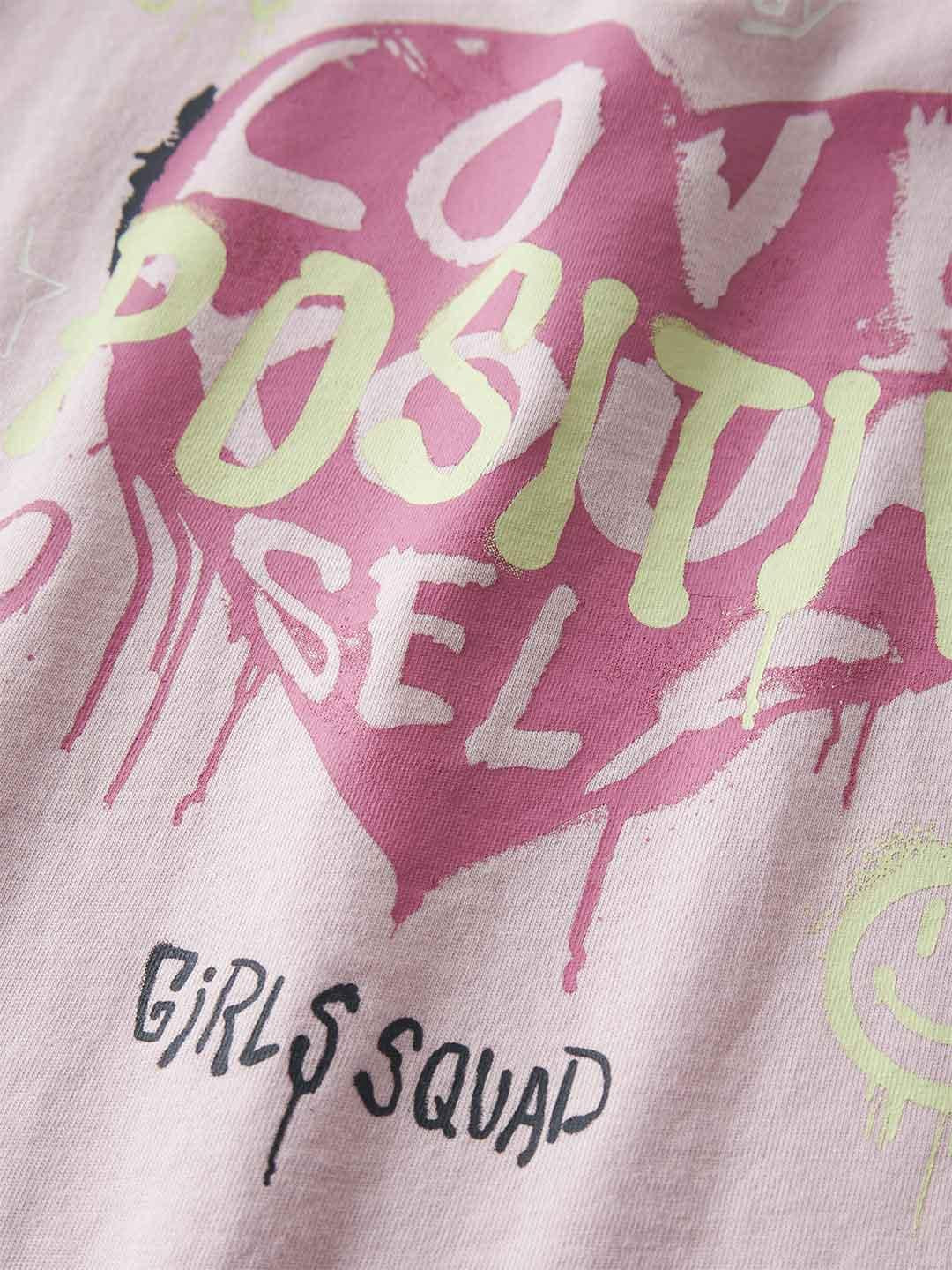Name It t-shirt kids rosa Never ending fun