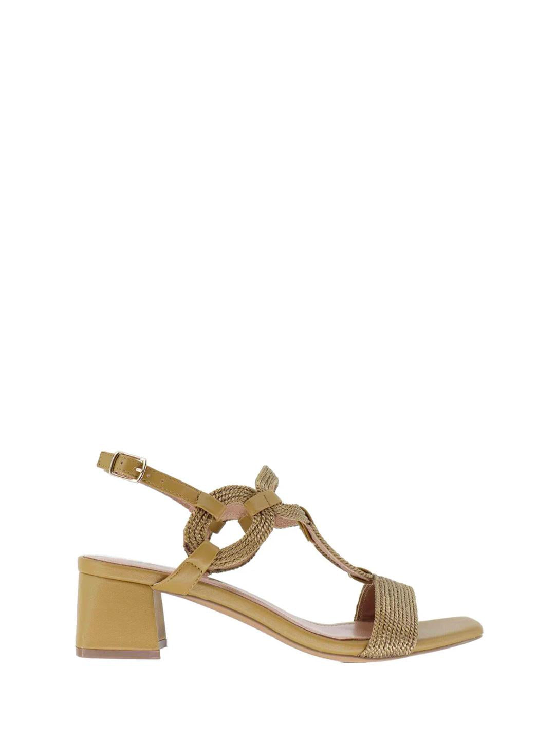Bibi Lou Yara sandali bronzo in corda