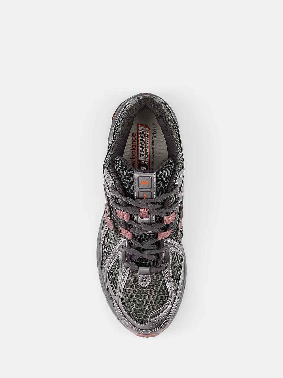 New Balance 1906R sneakers grigio e bordeaux