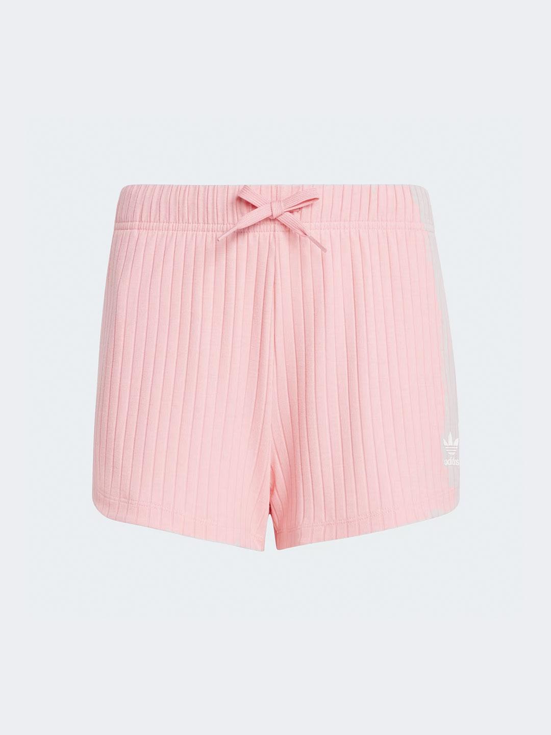 Adidas Ribbed shorts kids rosa