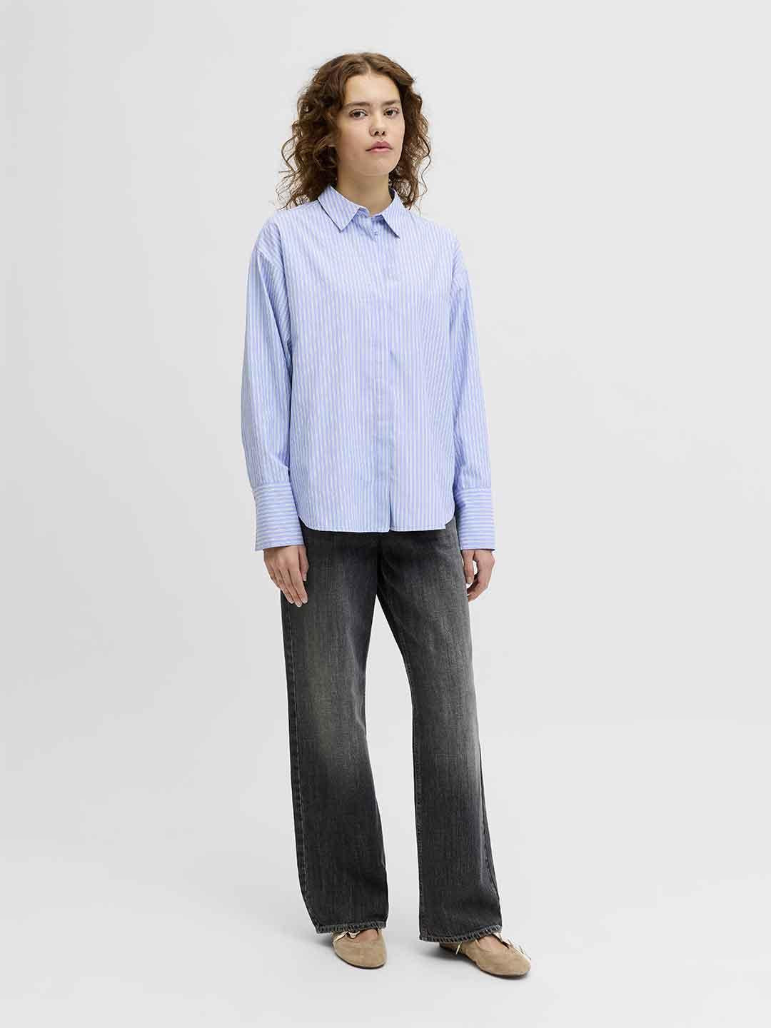 JJXX Caro camicia azzurro a righe