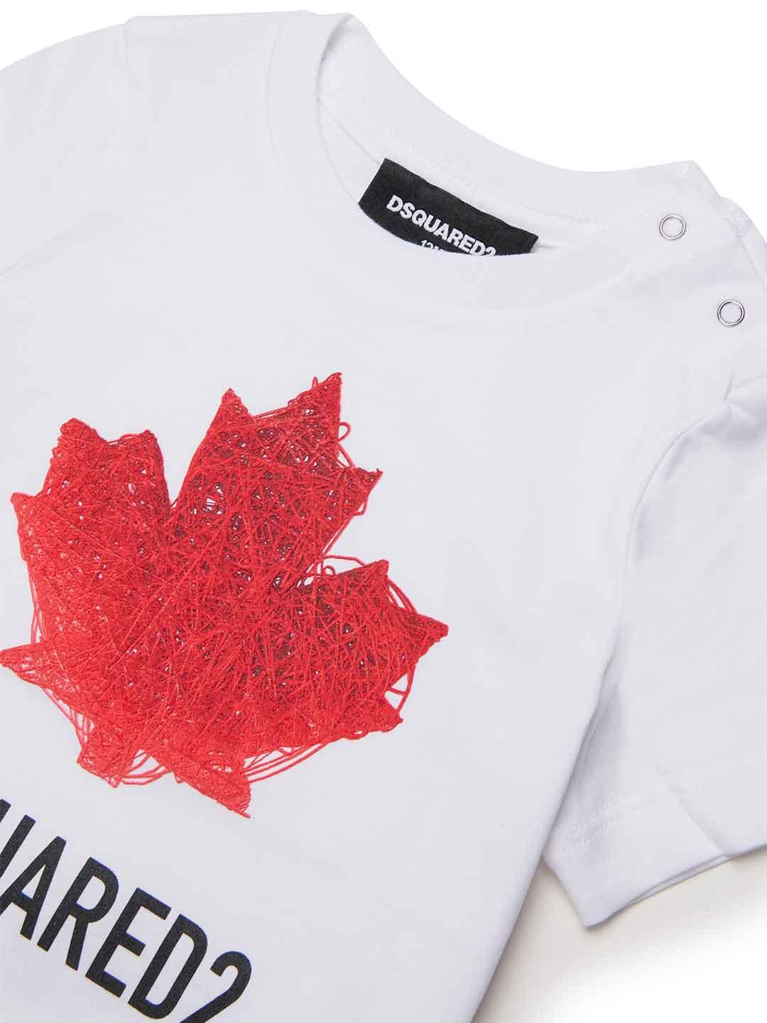 Dsquared 2 t-shirt kids bianco