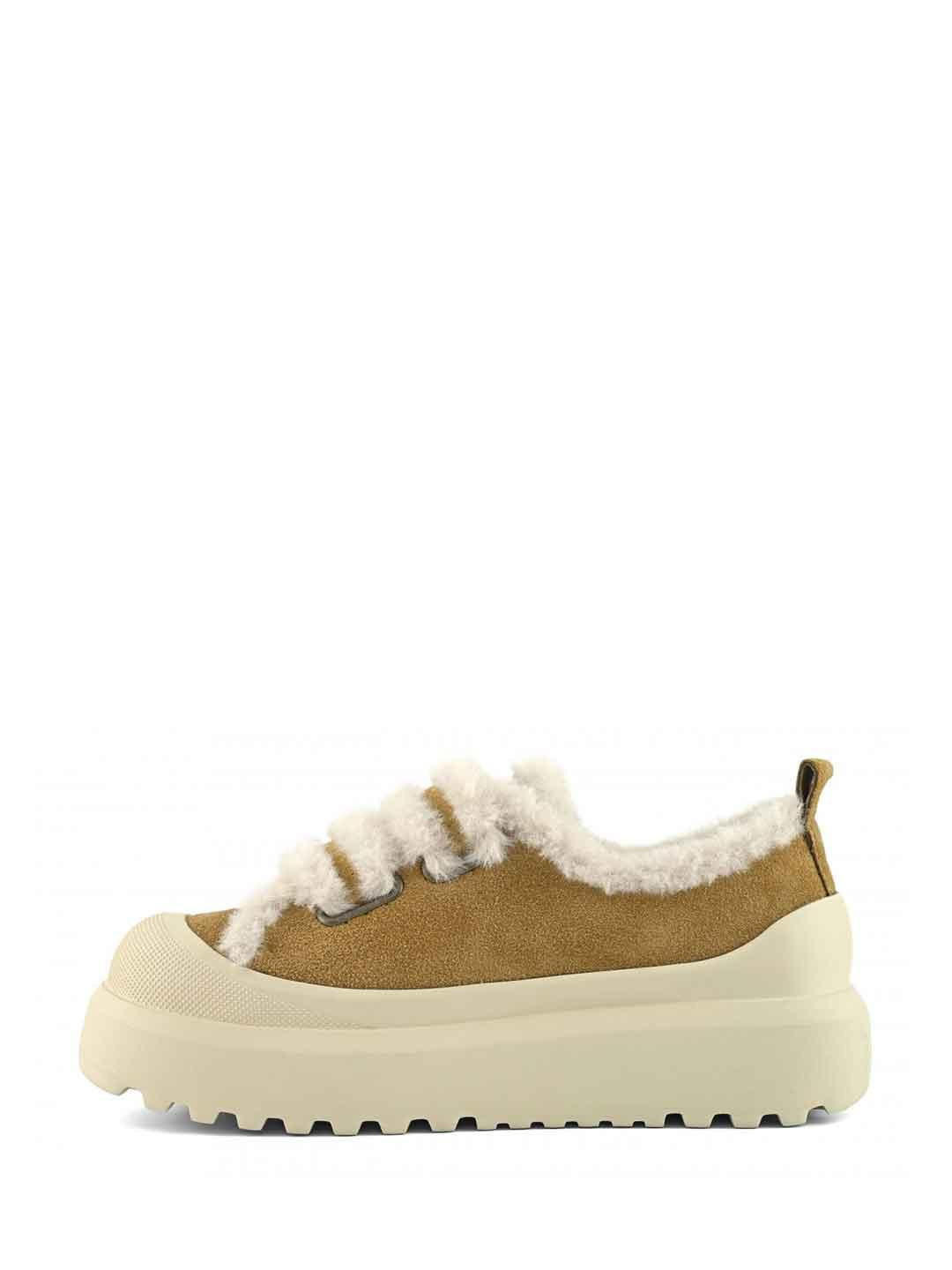 Colors Of California sneakers marrone con gomma alta