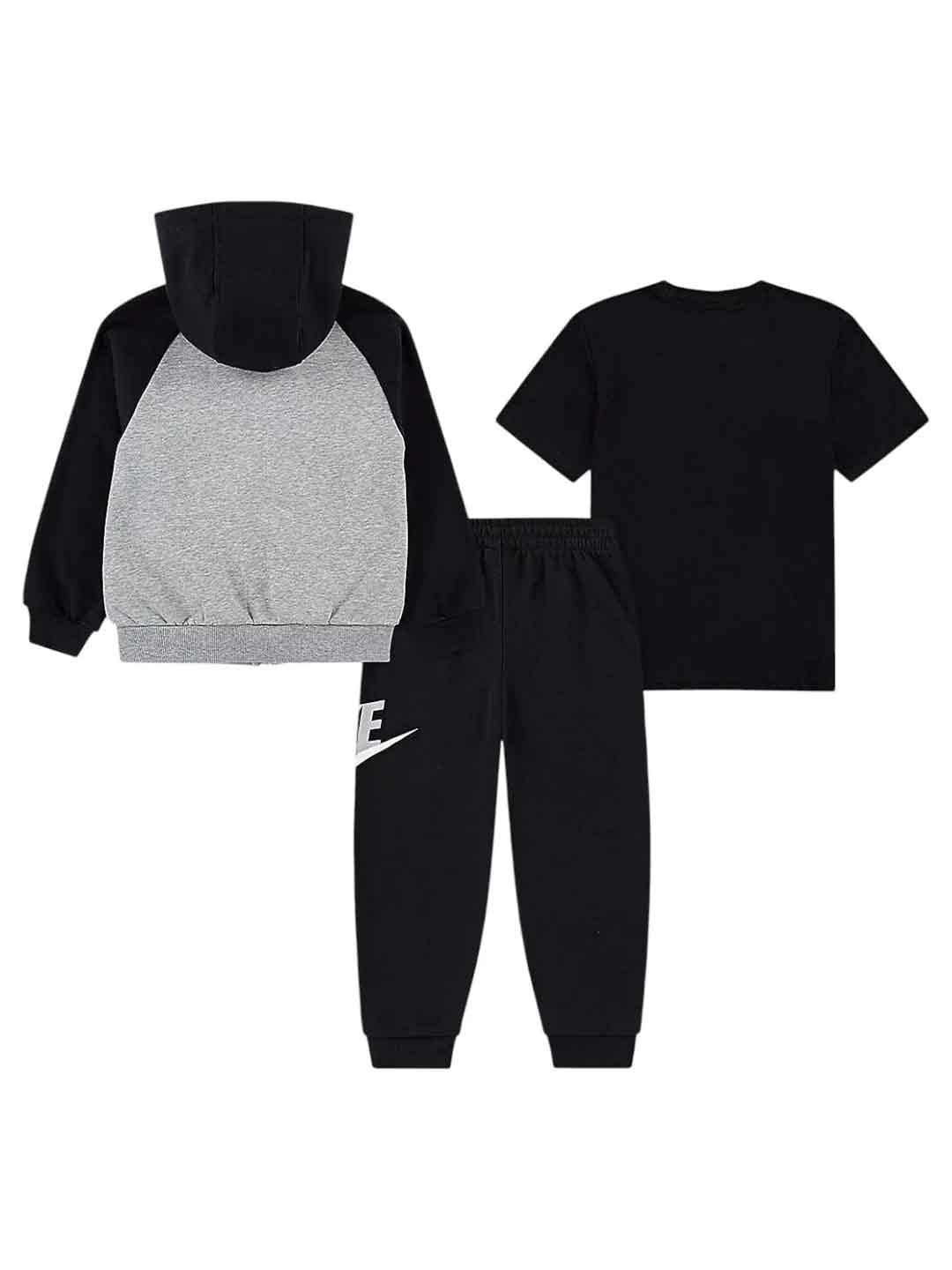 Nike coordinato grigio con zip