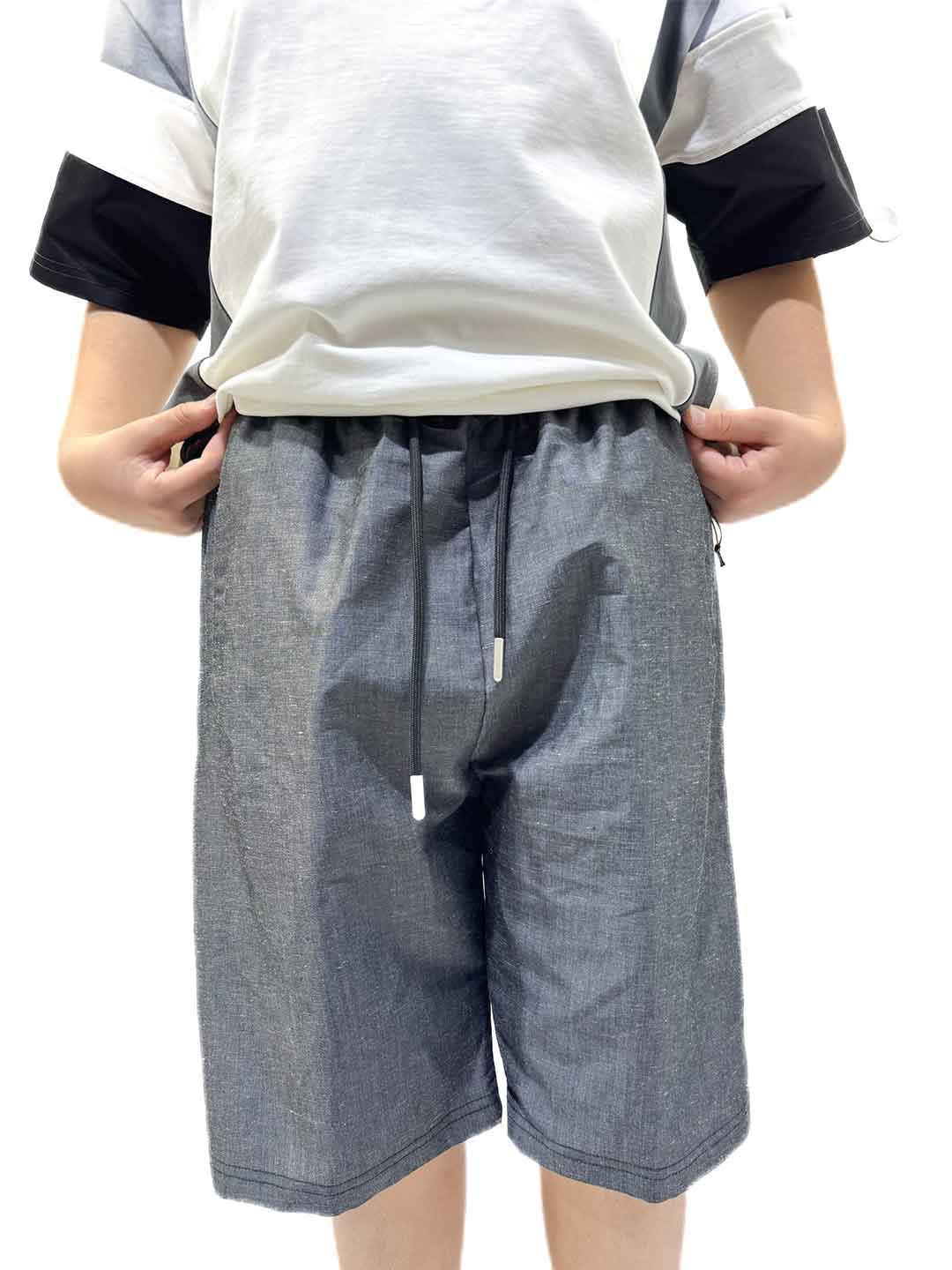 Yes London bermuda kids nero e grigio