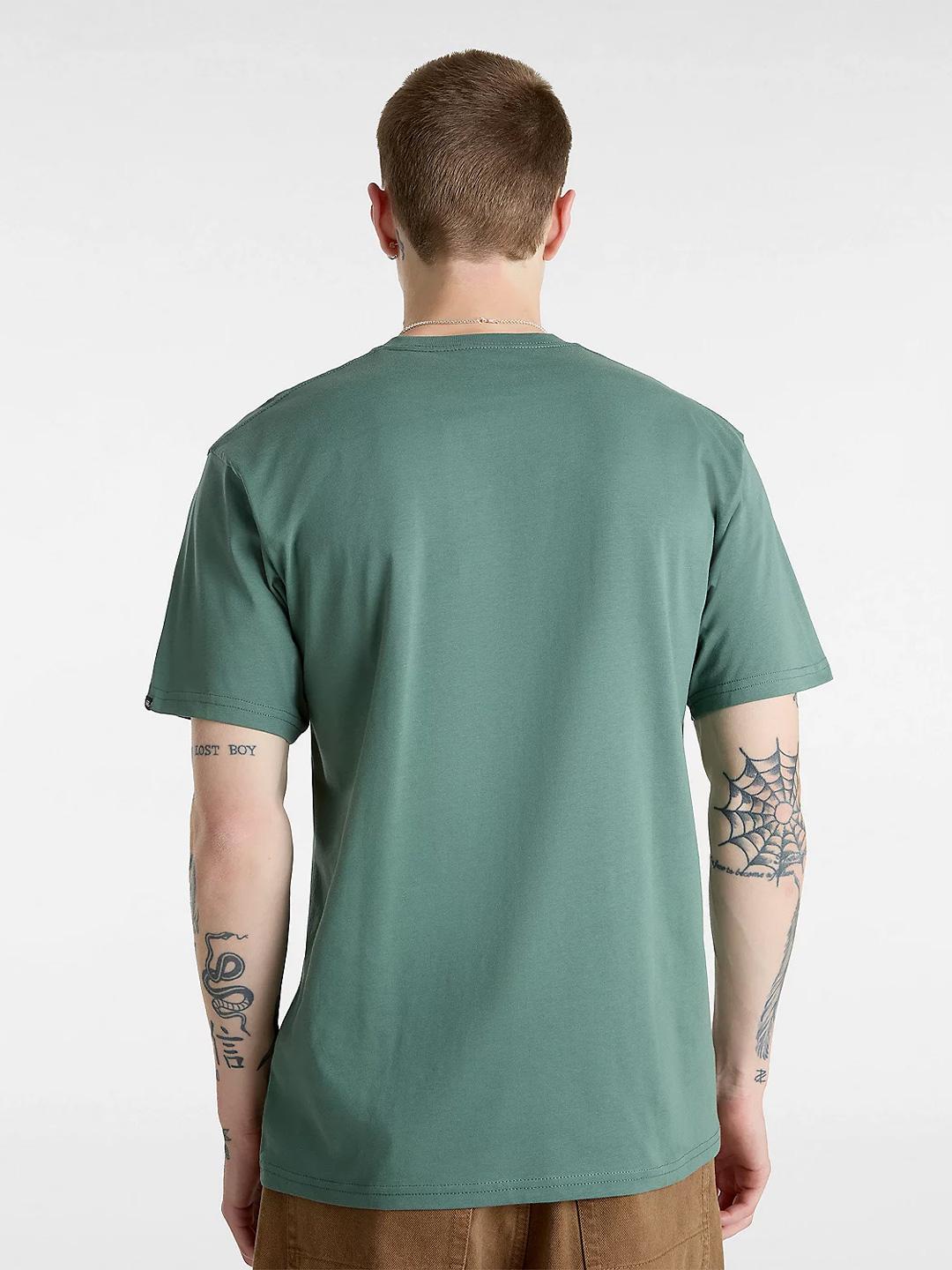 Vans Left Chest t-shirt verde con logo bianco