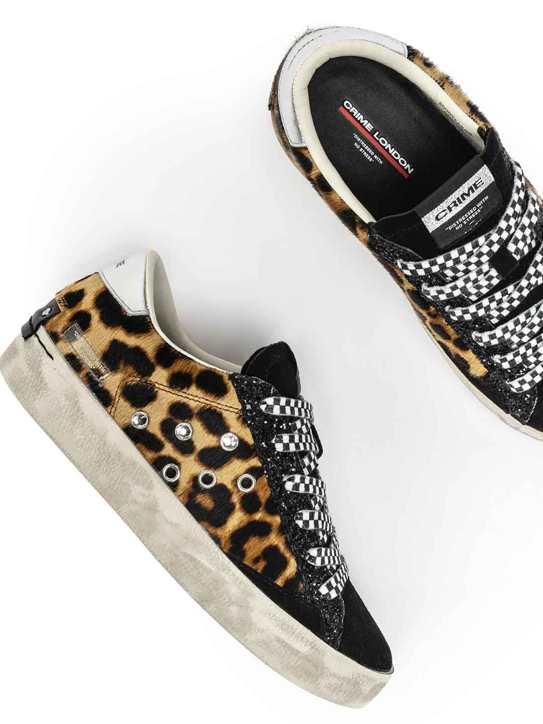 Crime Distressed sneakers maculato
