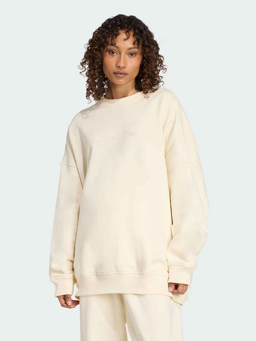 Adidas Essential felpa panna over