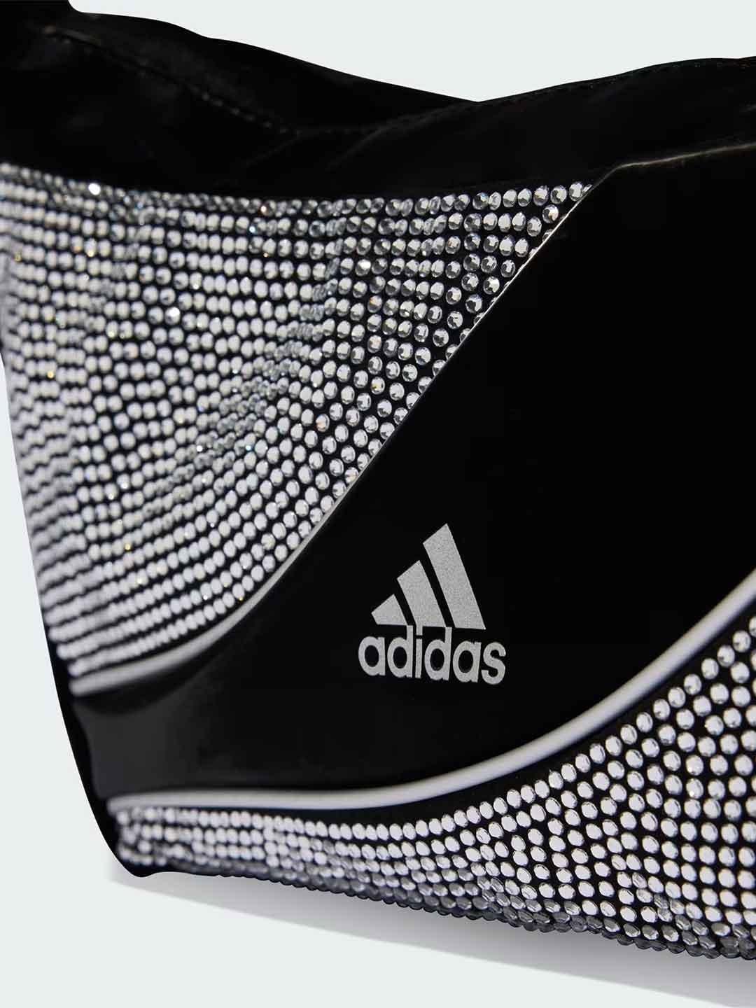 Adidas borsa nero con strass