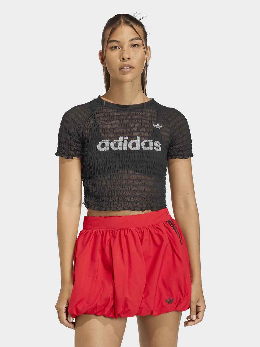 Adidas t-shirt nero velata