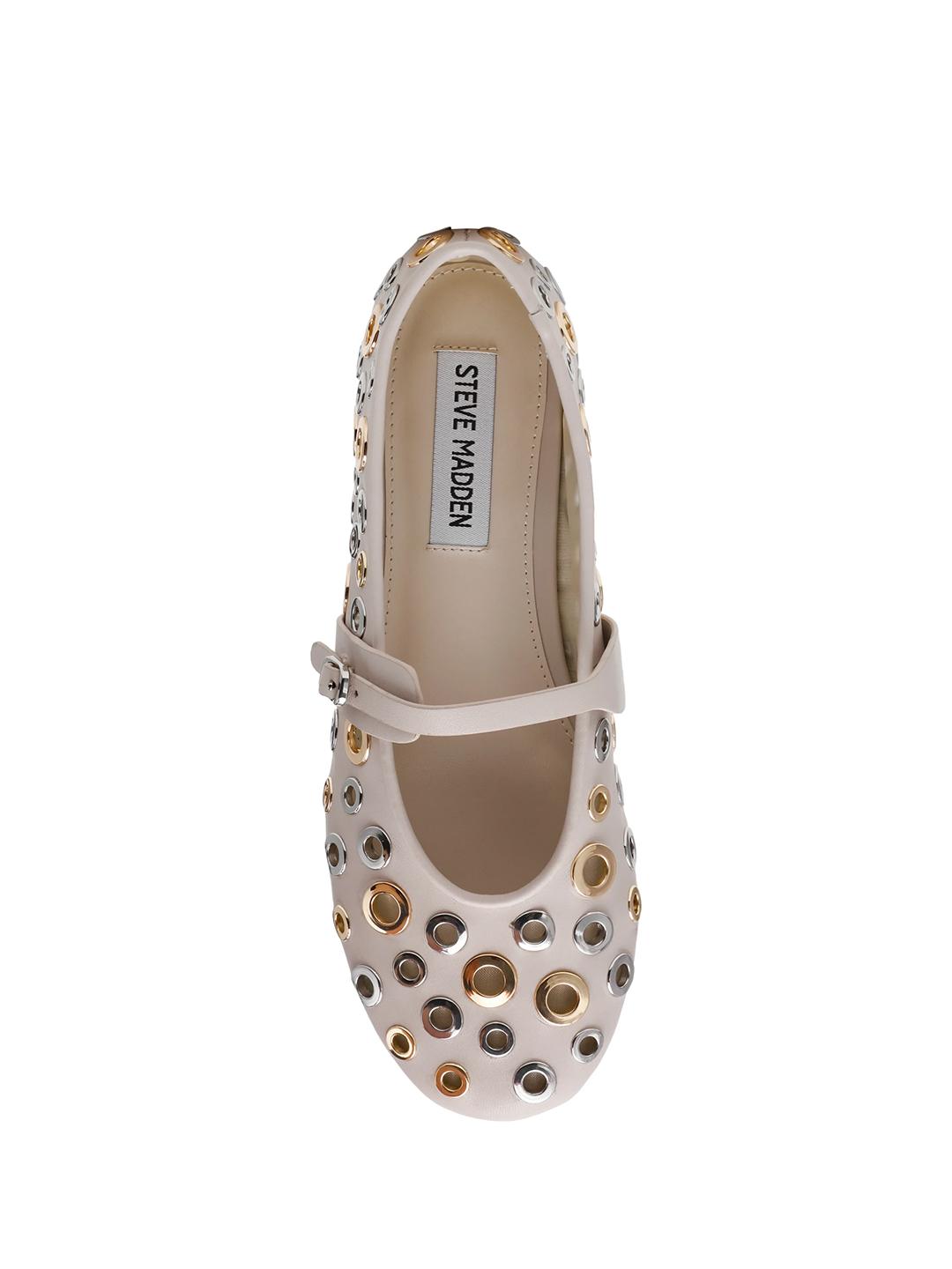 Steve Madden Rejoice-S ballerine panna con borchie