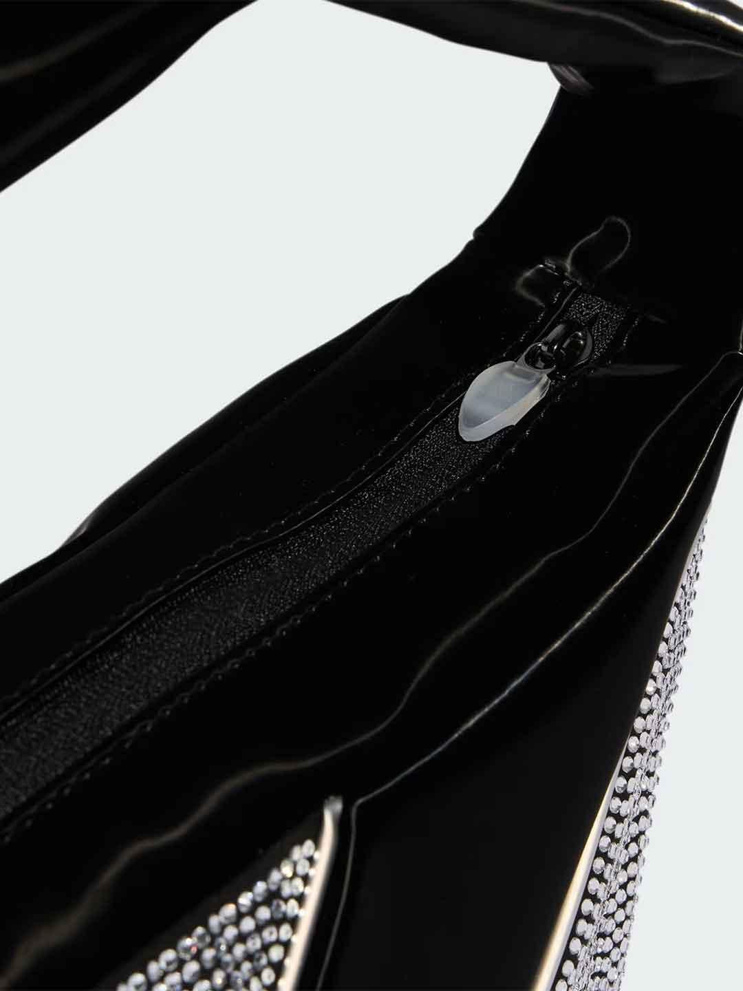 Adidas borsa nero con strass