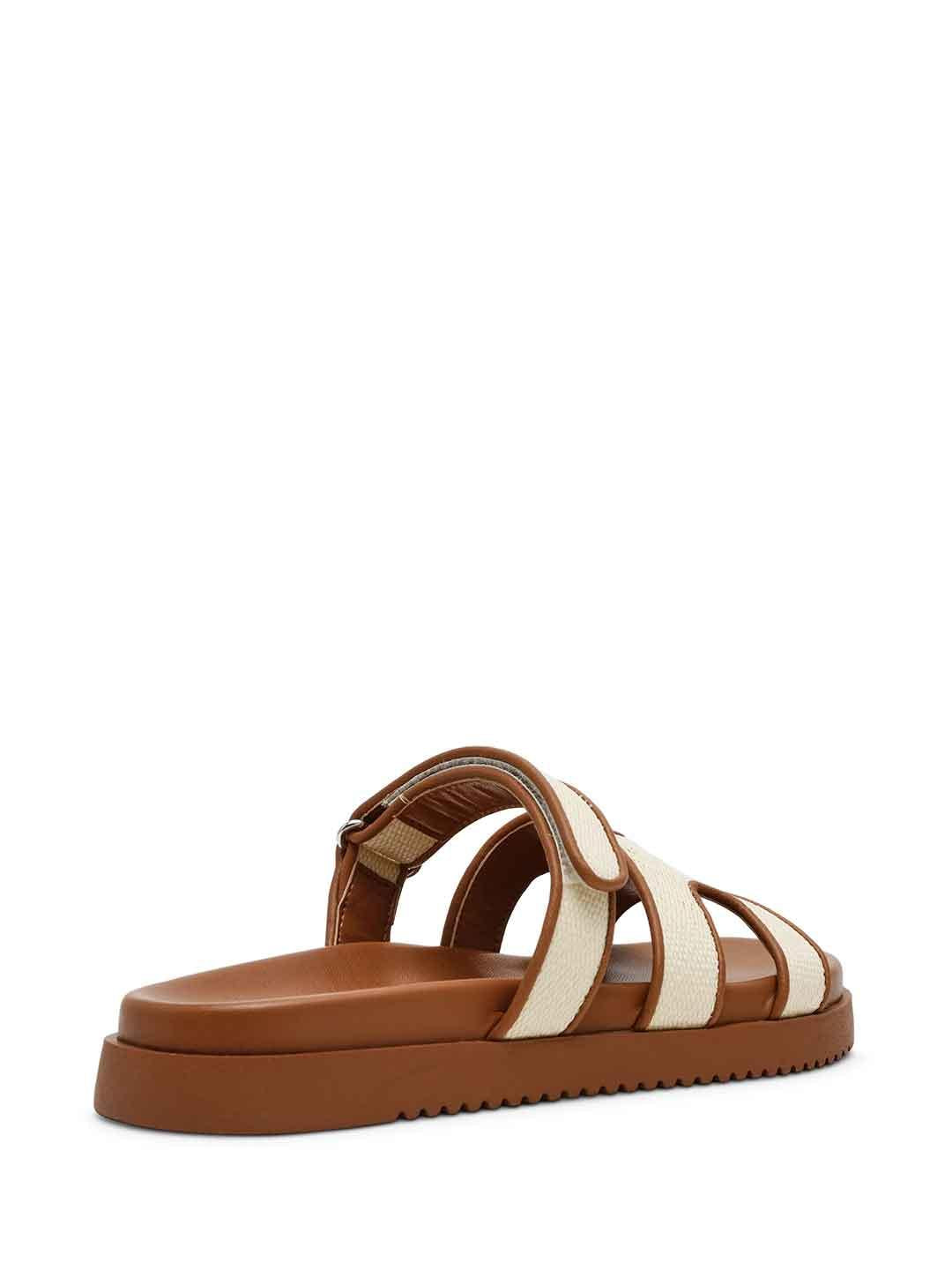 Steve Madden Missile sandali cuoio in rafia