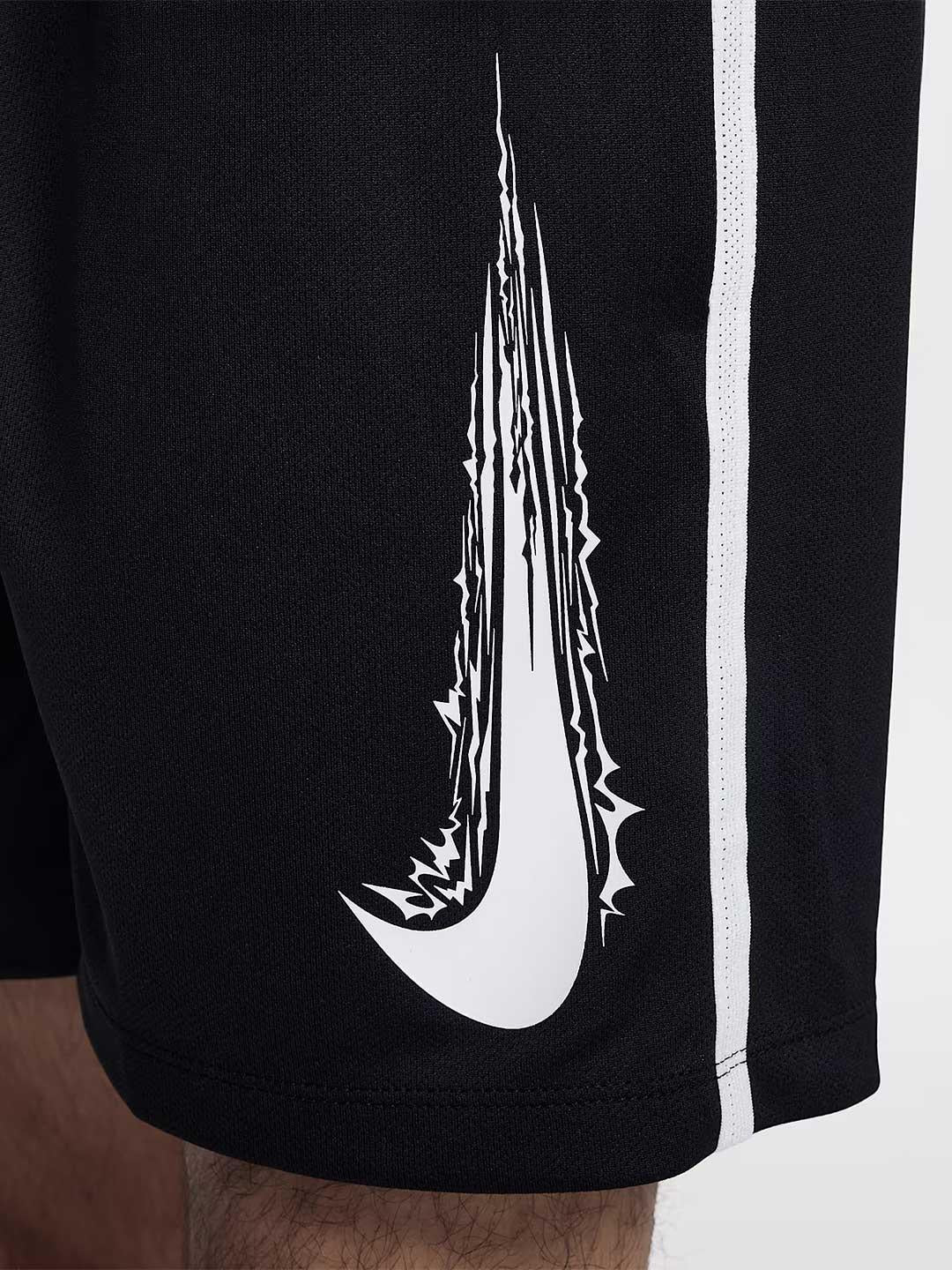 Nike bermuda kids nero con logo bianco