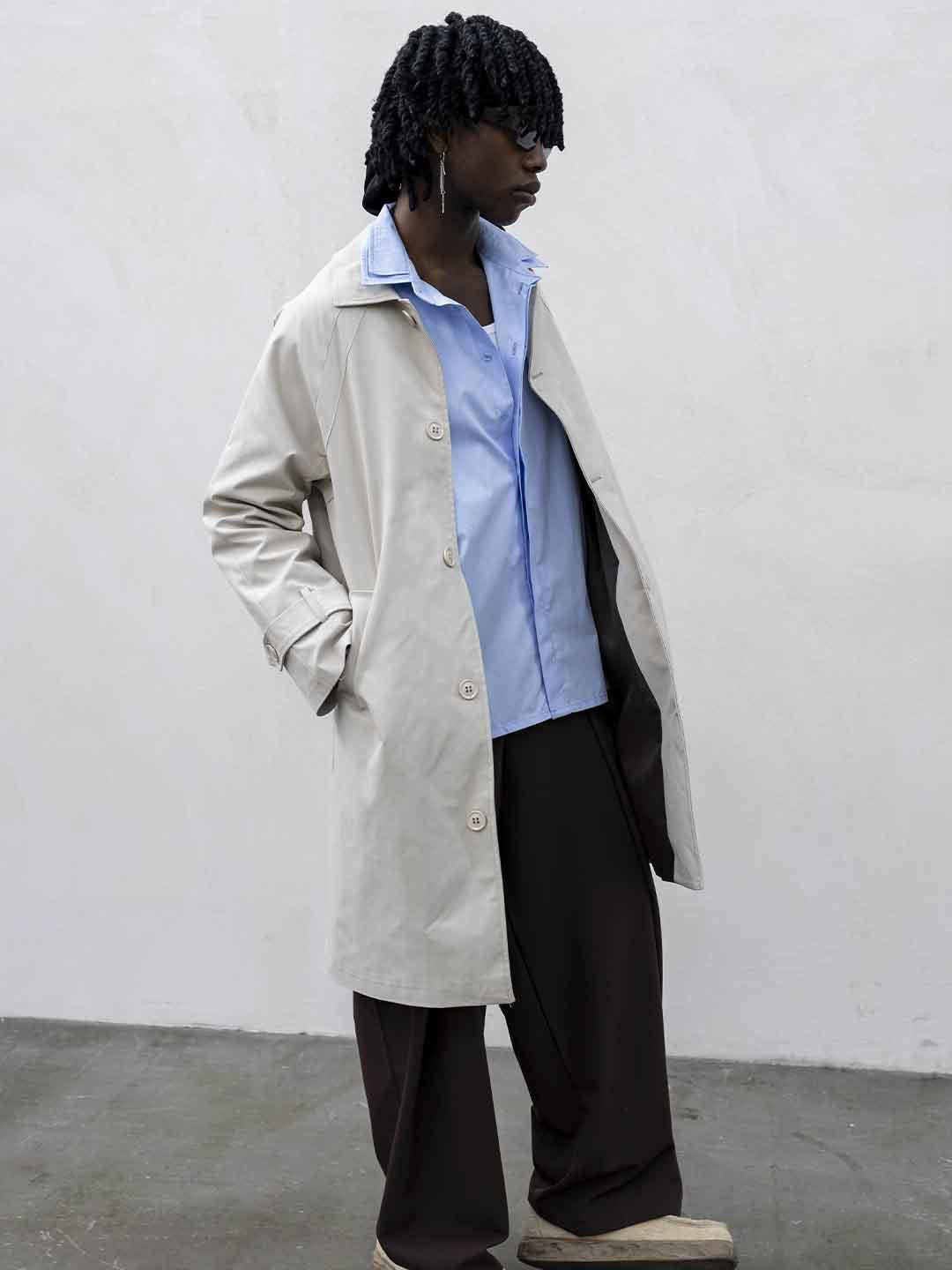 Present Day trench beige lungo