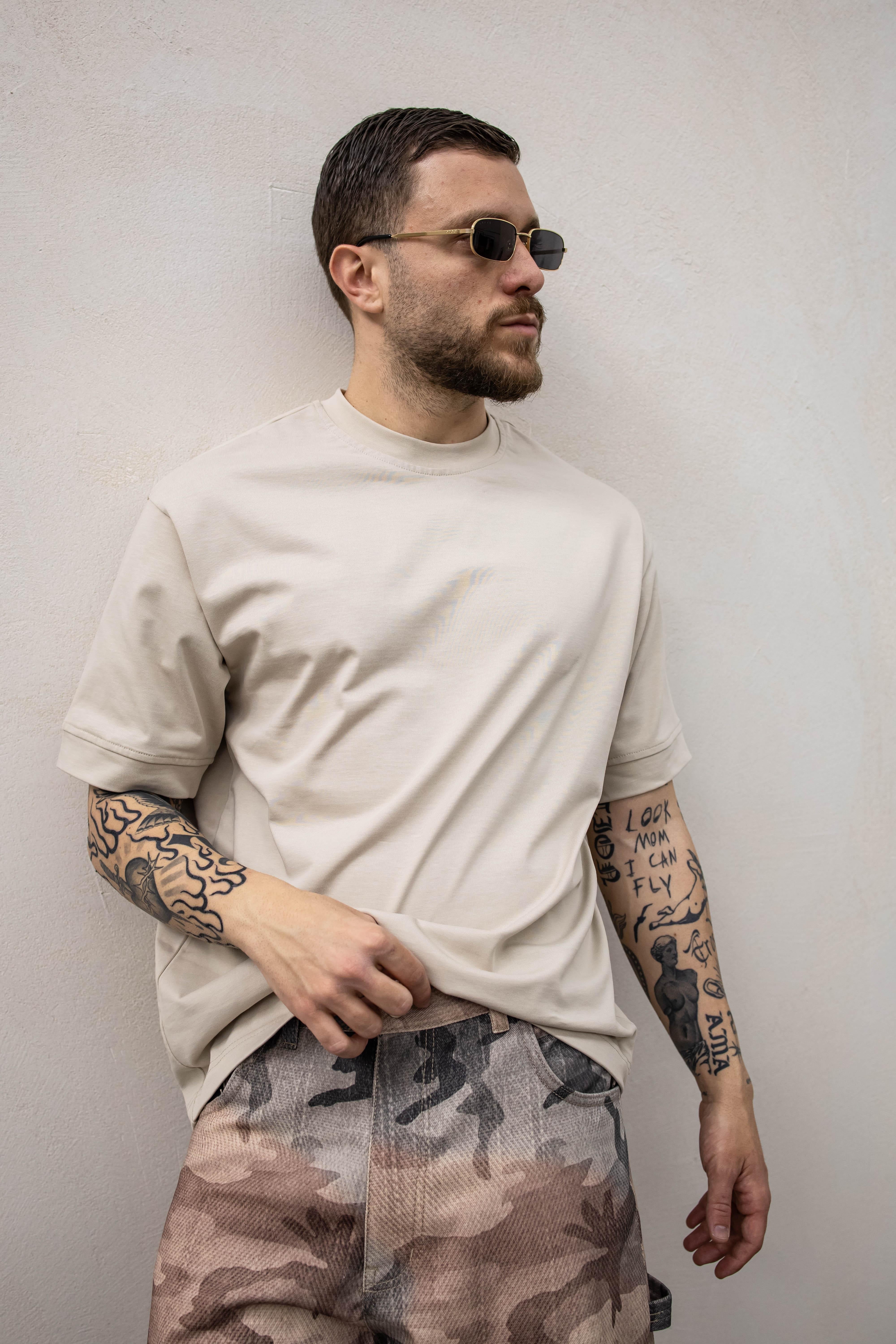 Present Day bermuda beige mimetico