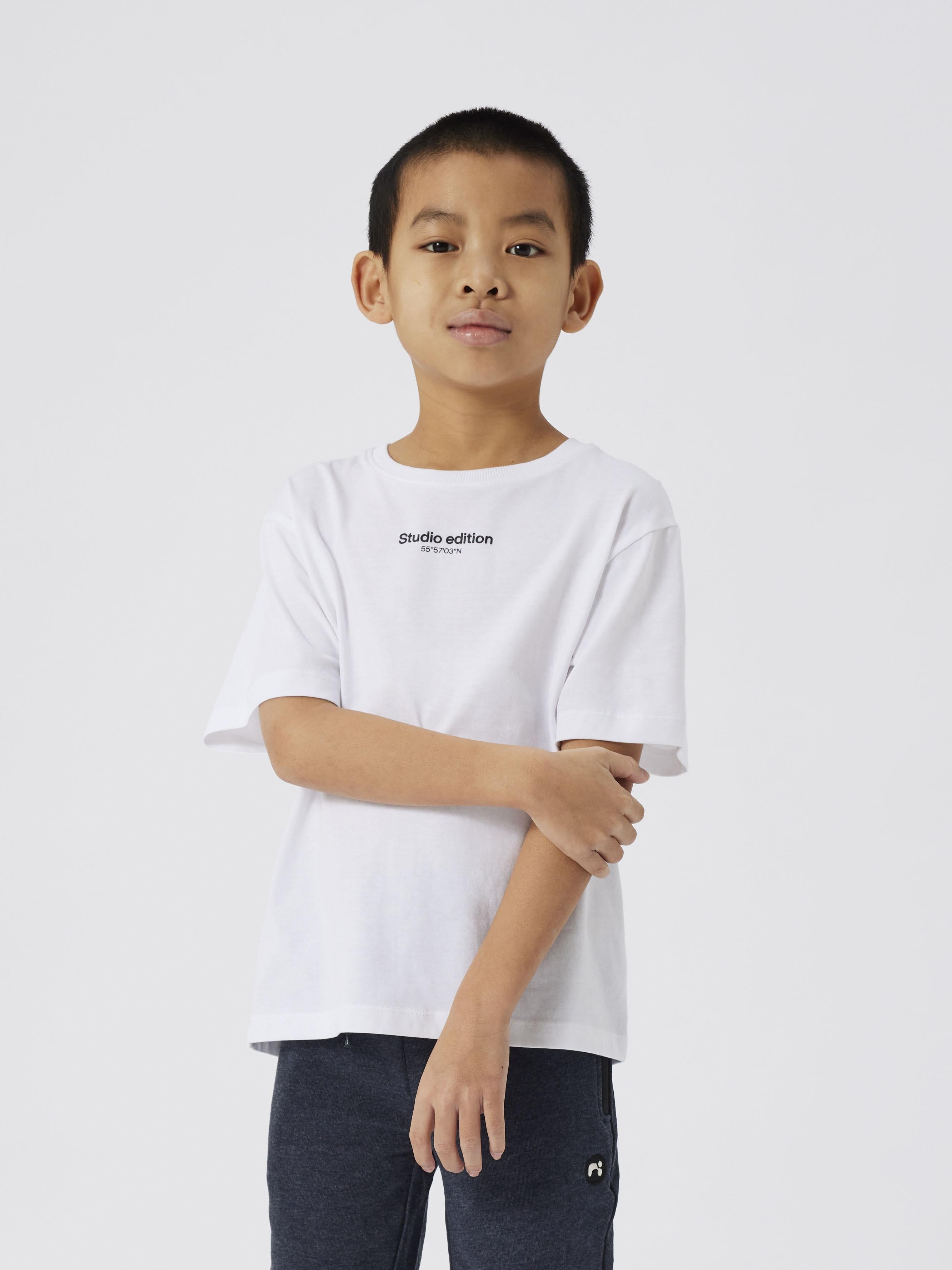Name It t-shirt kids bianco grafica studio edition