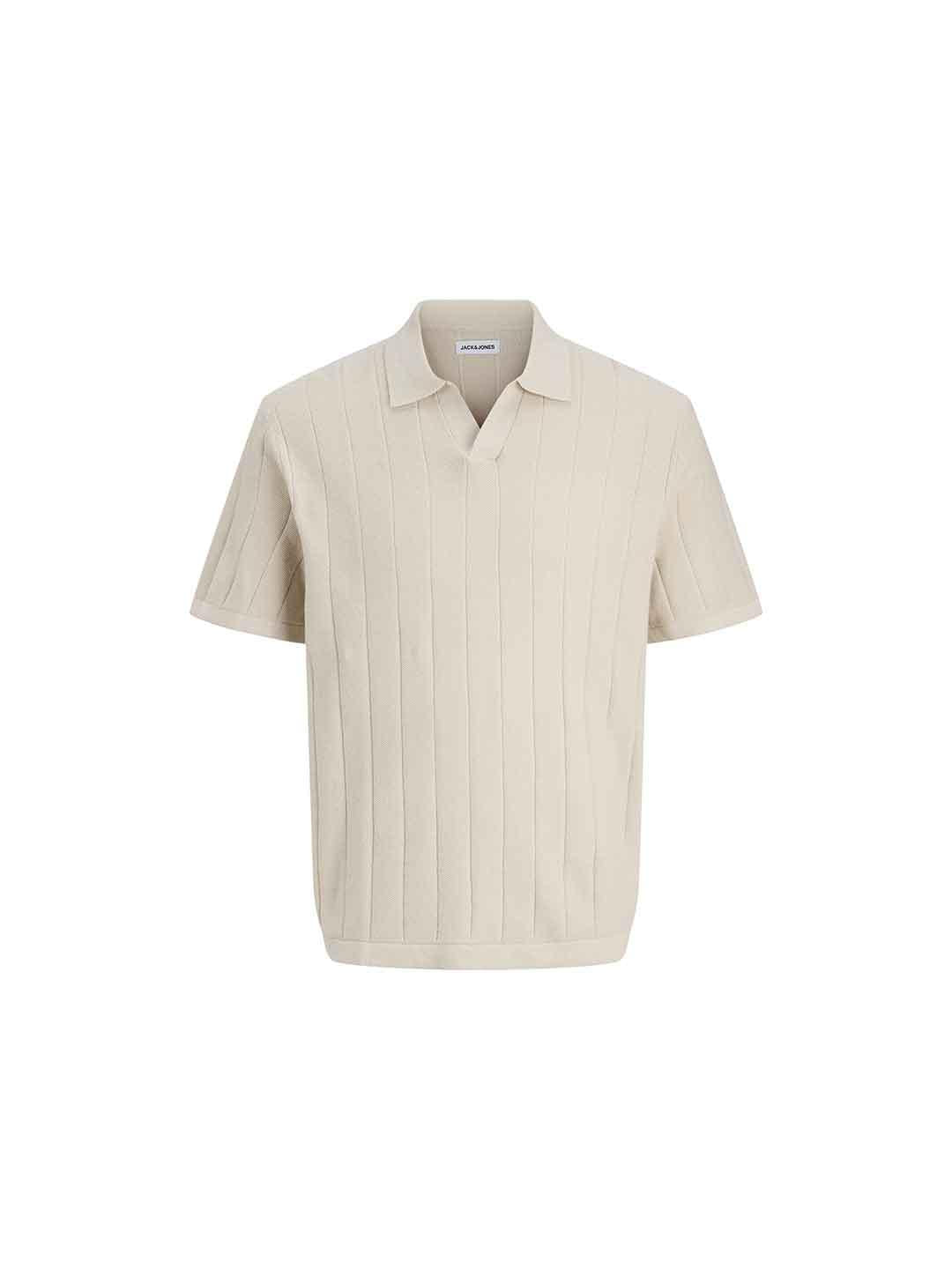 Jack & Jones polo beige in maglia