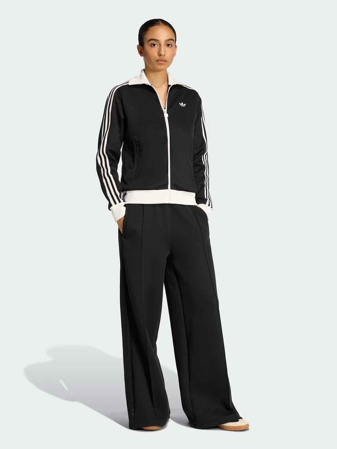 Adidas felpa nero con zip