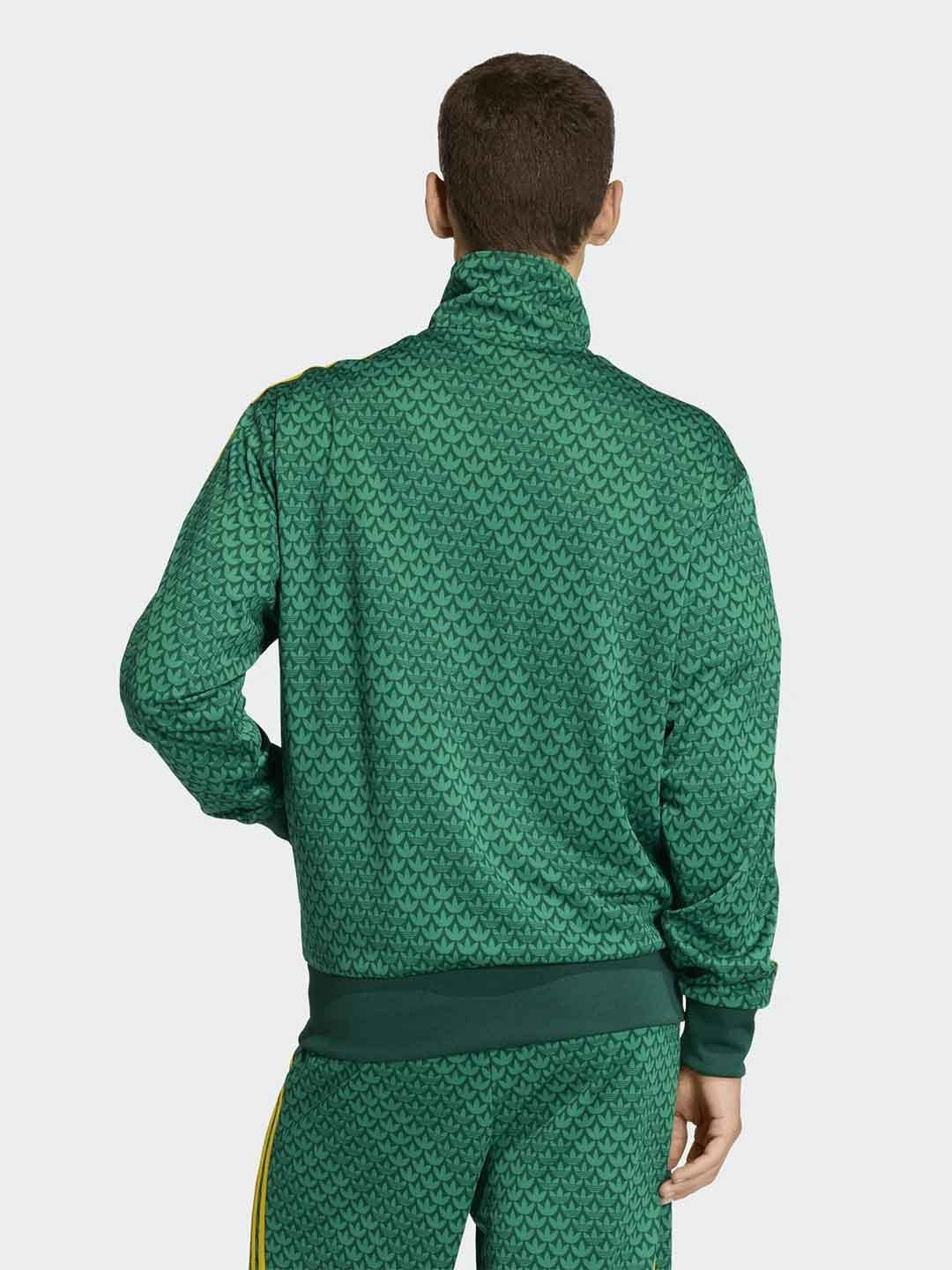 Adidas felpa verde multilogo