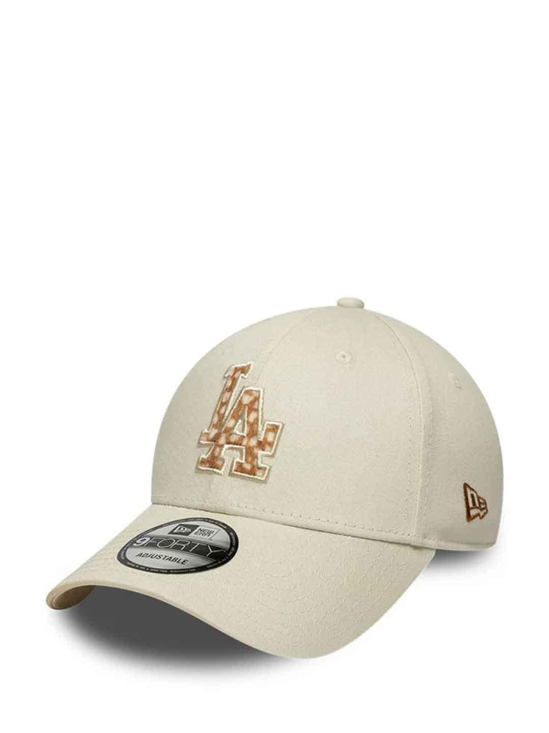 New Era 9Forty cappello beige con logo giraffa LA
