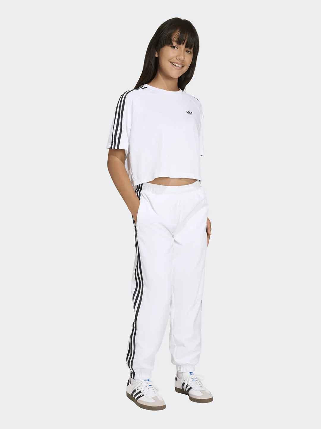 Adidas t-shirt kids bianco crop