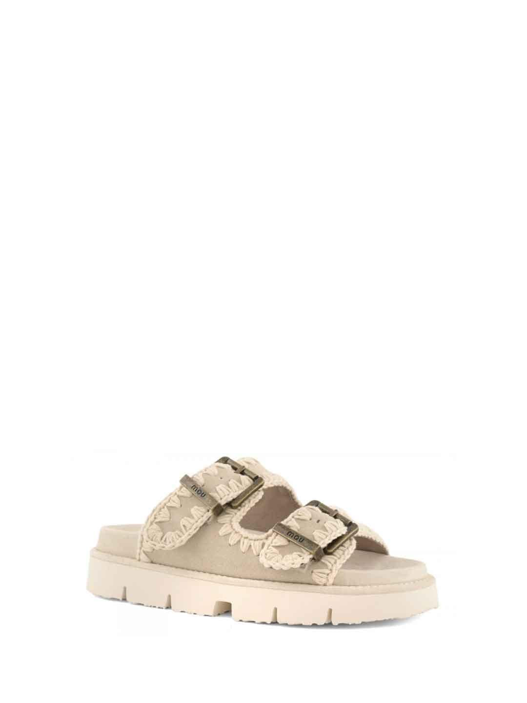 Mou Bio Sandal Two Buckles sandali grigio