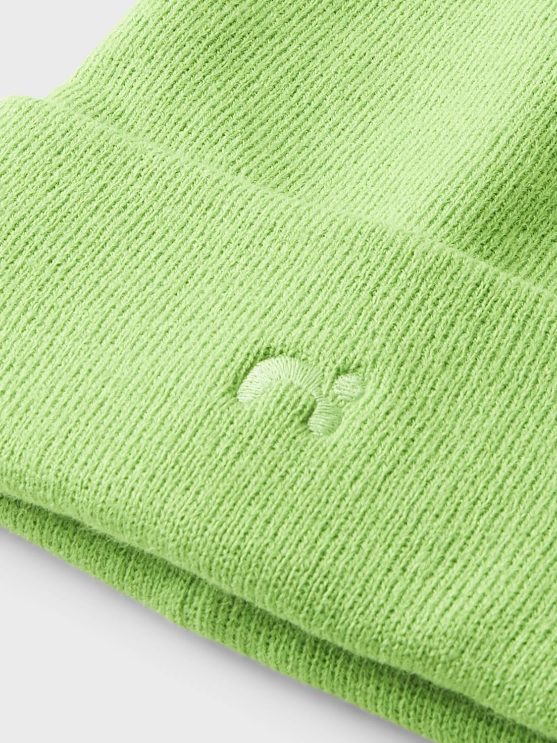 Name It cappello kids verde in lana con risvolto