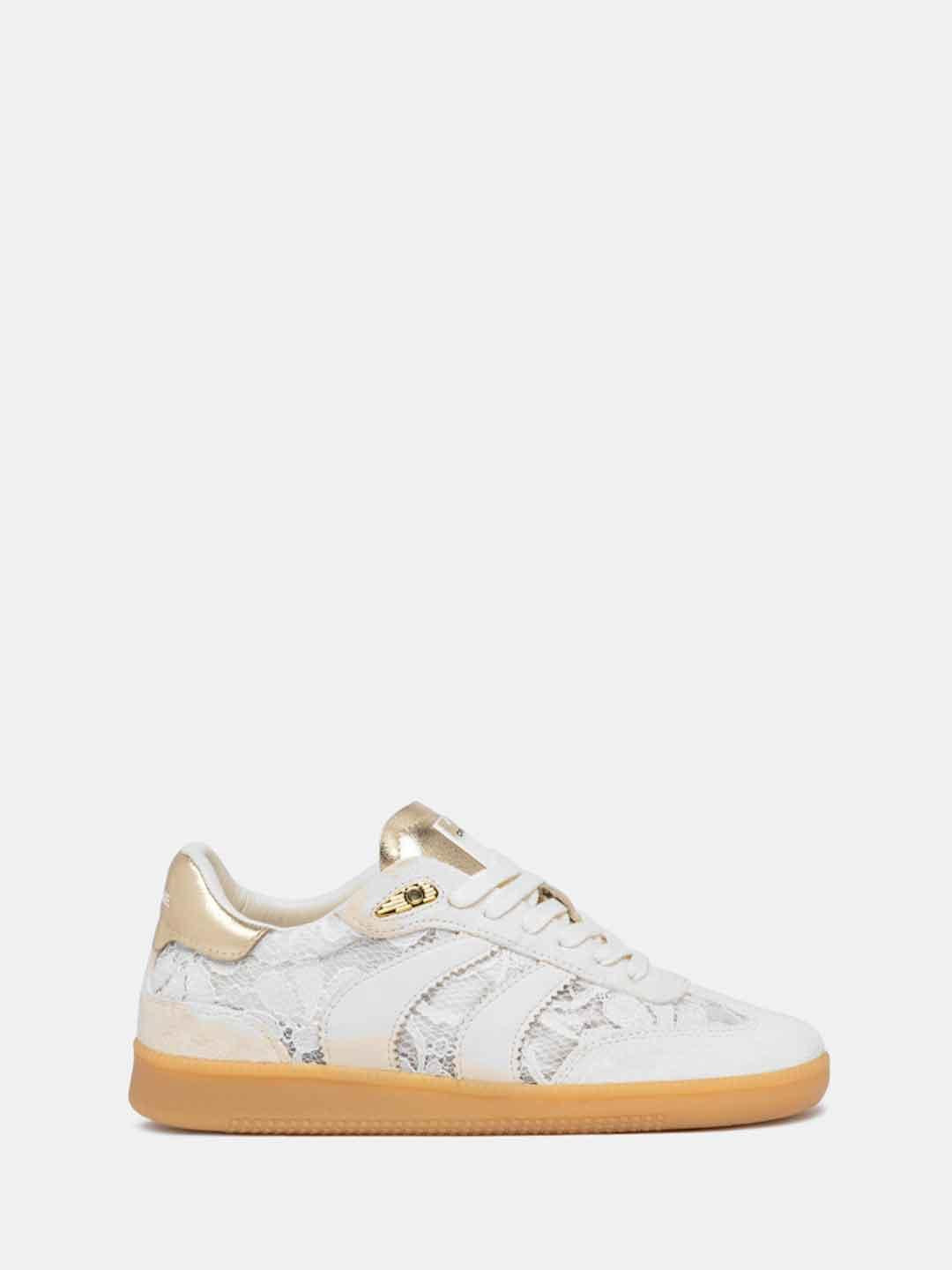 Crime Wembley sneakers bianco con merletto