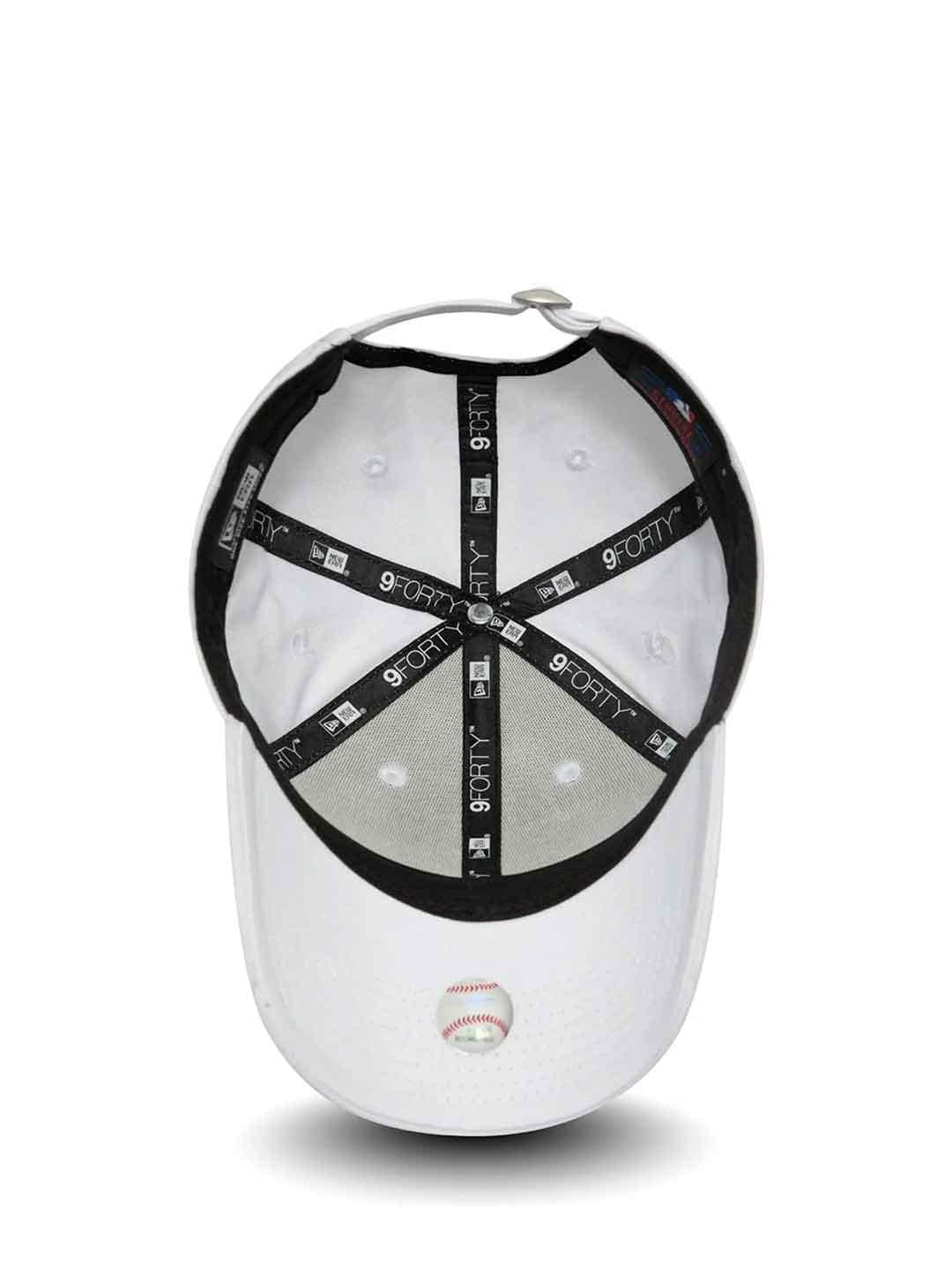 New Era 9Forty cappello bianco con logo bianco