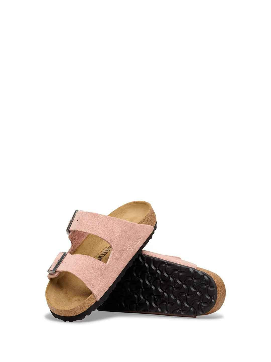 Birkenstock Arizona sandali rosa in Nabuk