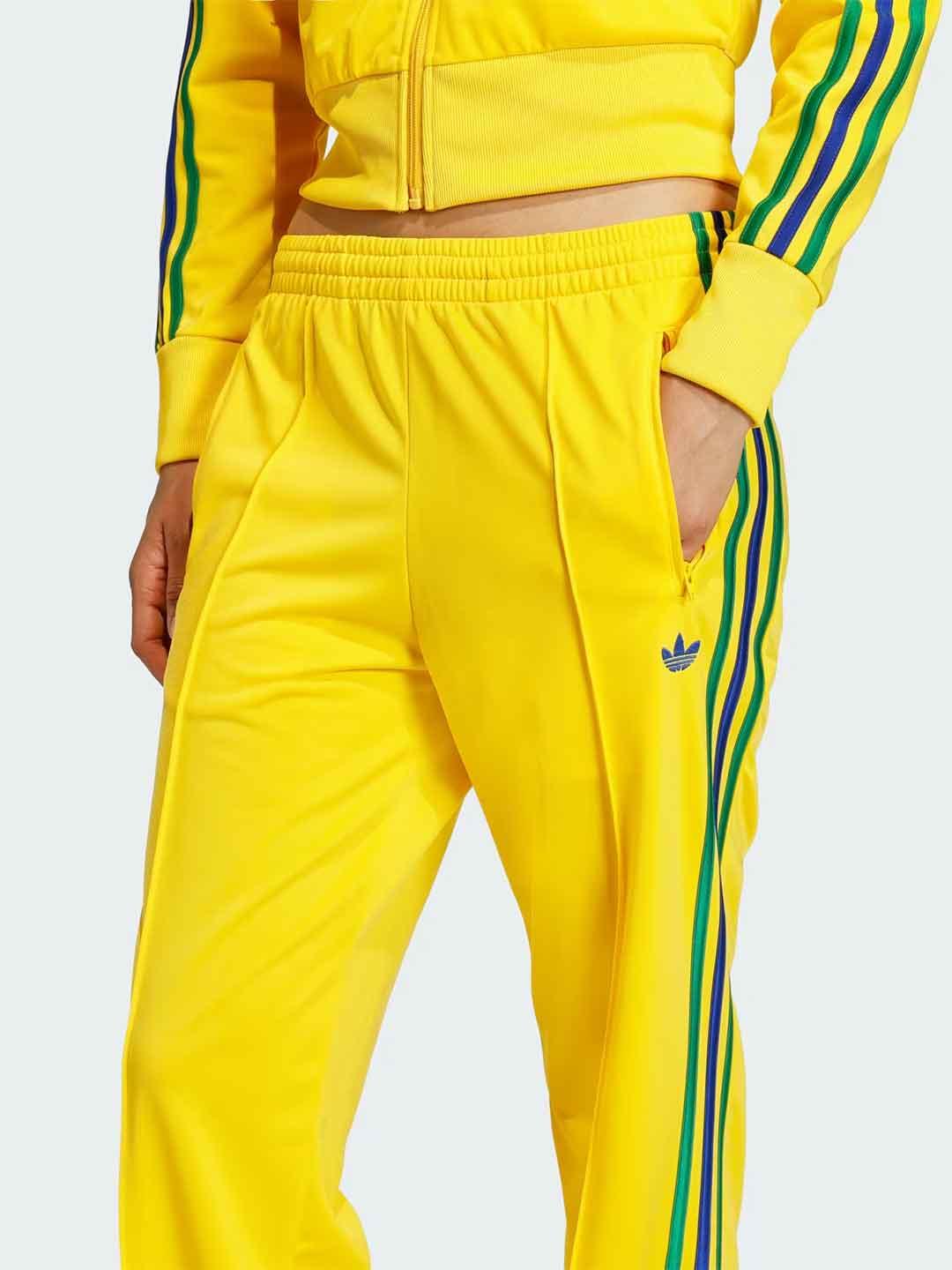 Adidas Firebird pantaloni giallo e verde