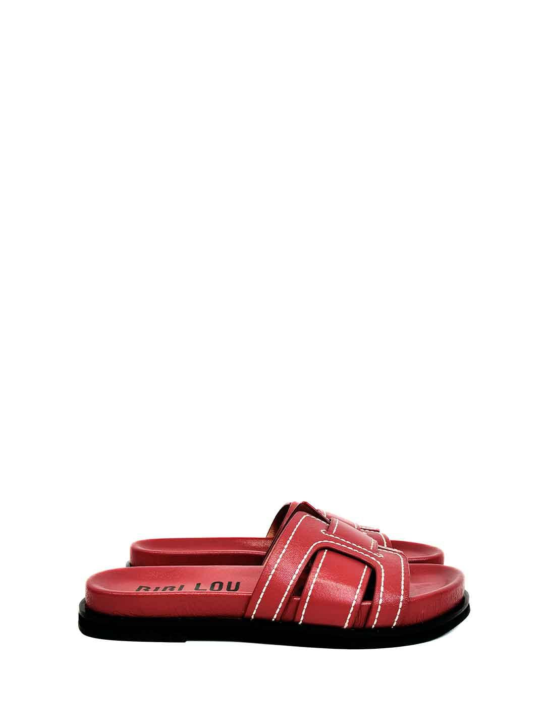 Bibi Lou Mindy sandali rosso con cuciture