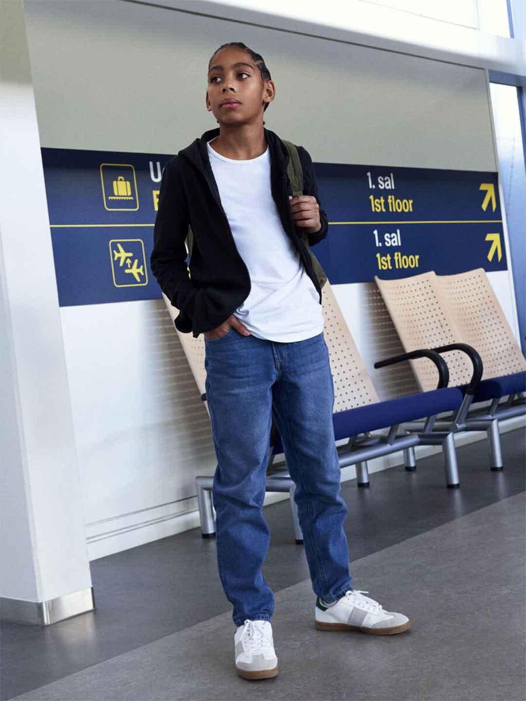 Name It felpa kids nero con zip e cappuccio