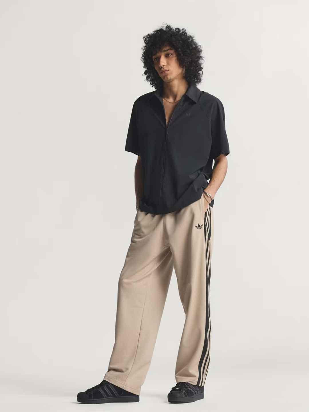Adidas pantalone beige a rete