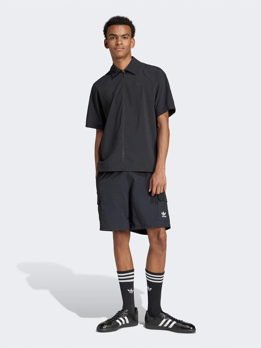 Adidas bermuda nero cargo