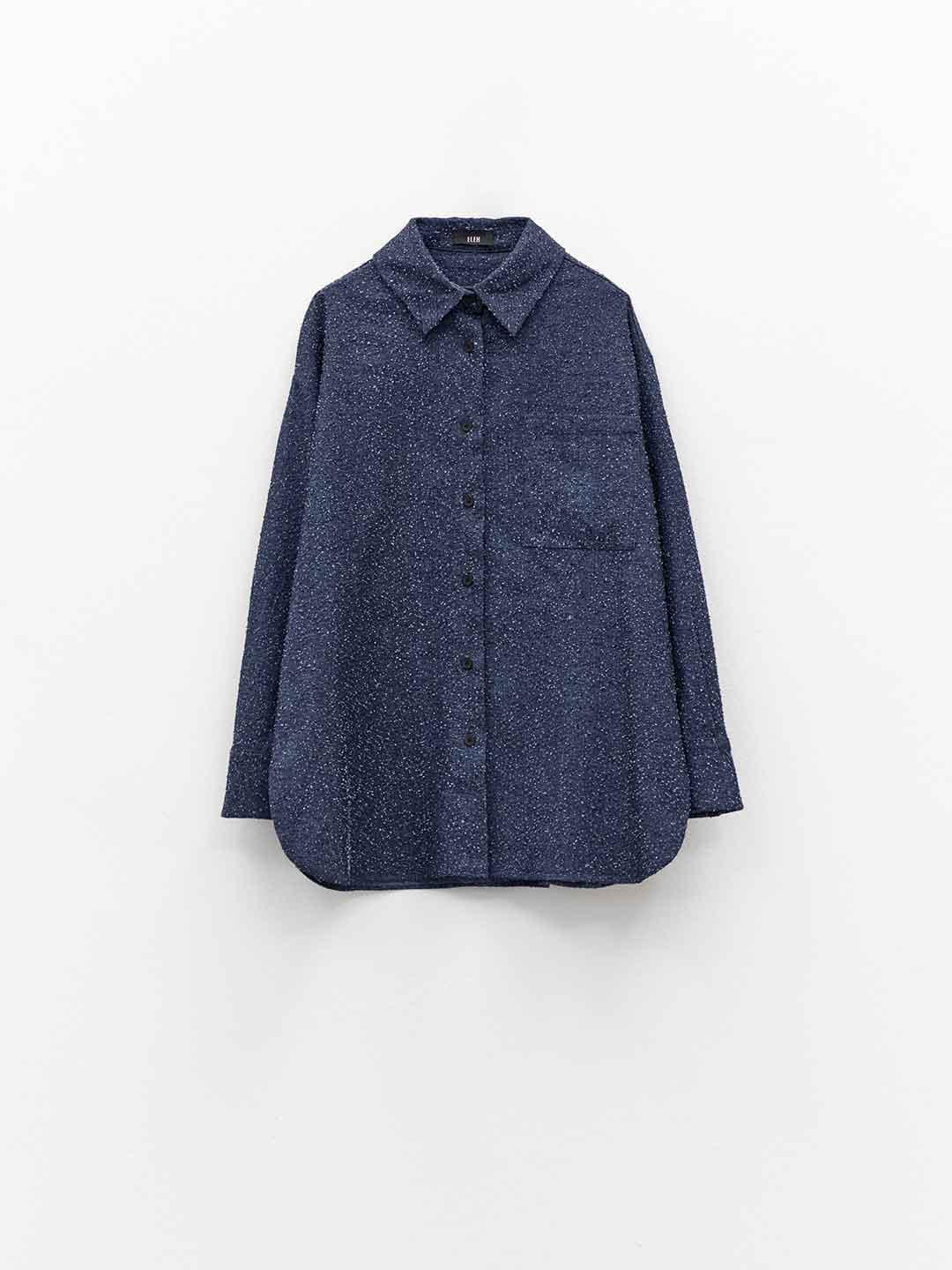 Eleh camicia blu in jeans