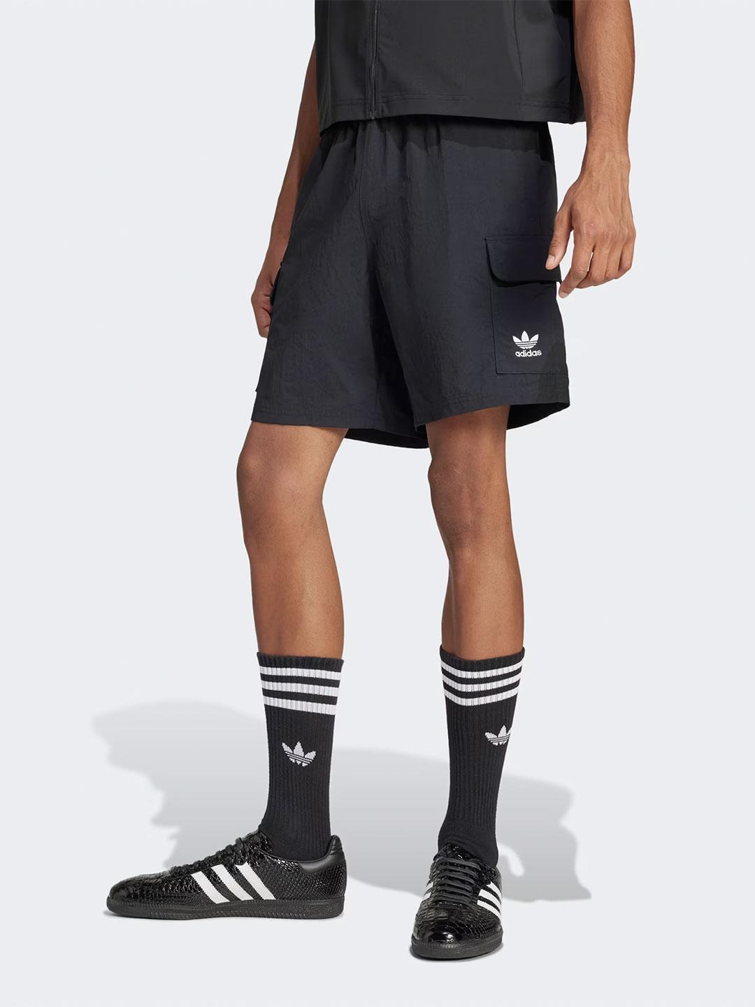 Adidas bermuda nero cargo