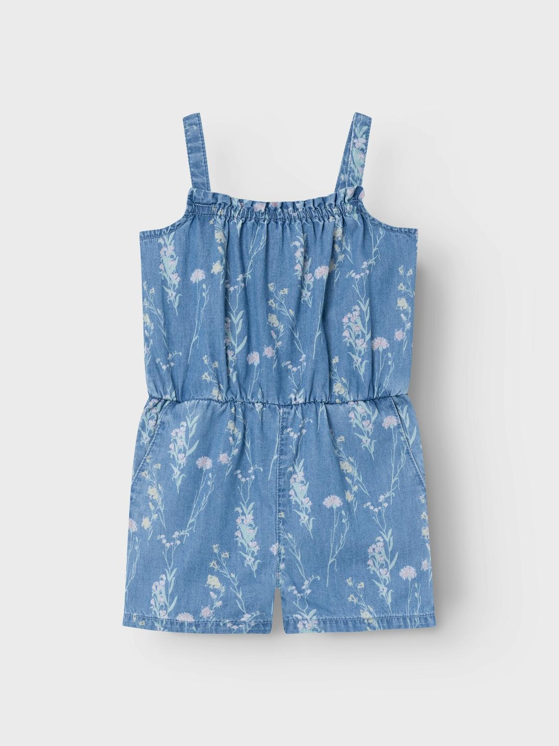 Name It tutina kids di jeans con stampa fiori